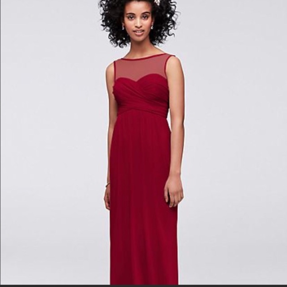 Bridesmaid David bridal dress